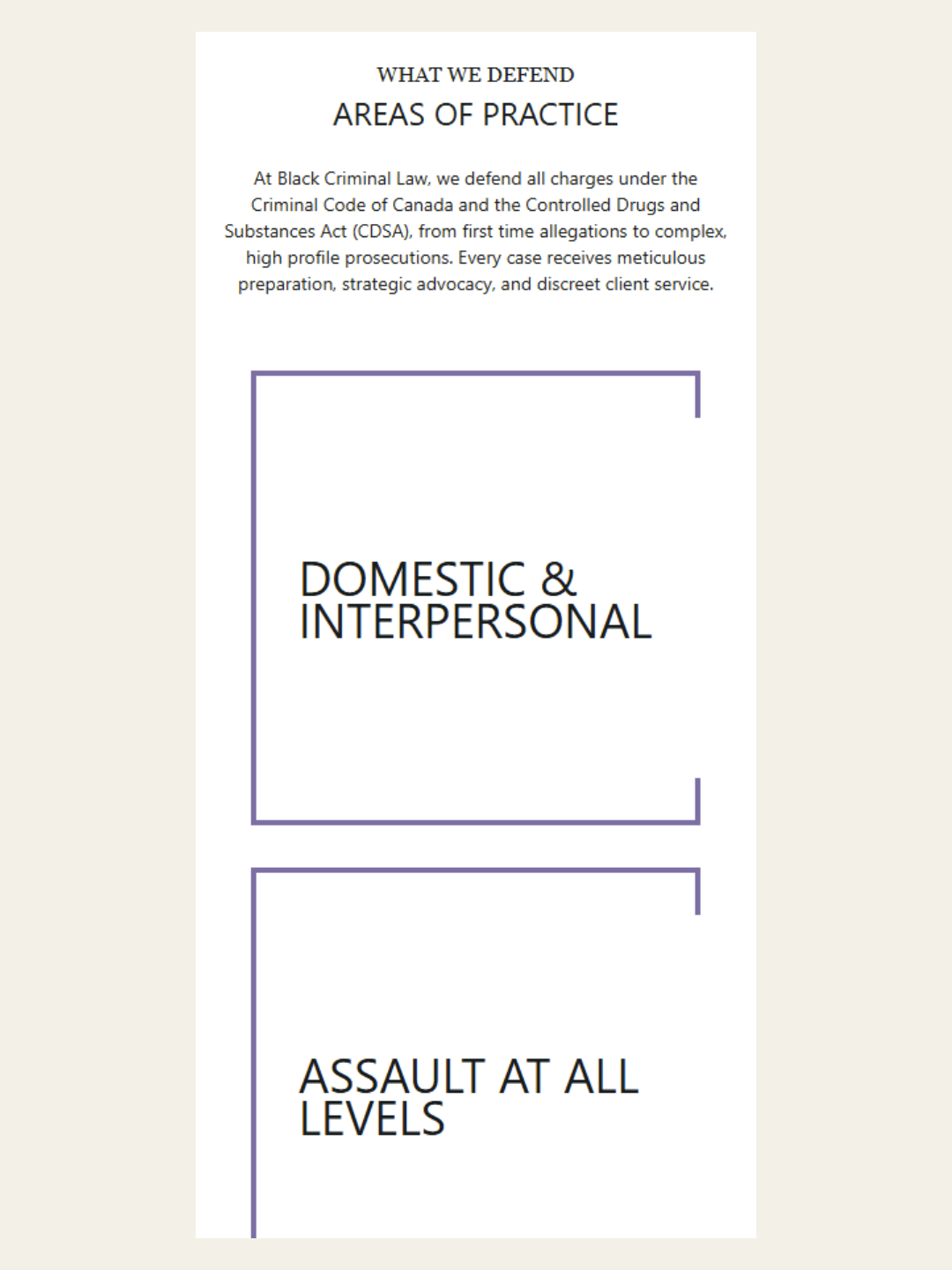 Black Criminal Law practices vertical