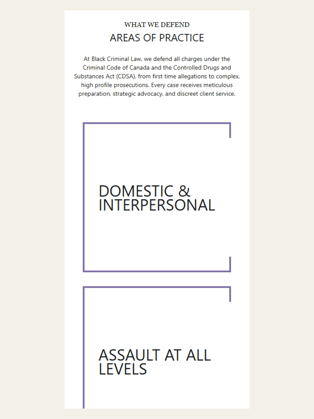 Black Criminal Law practices vertical